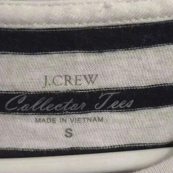 J. Crew women's collector tee navy/white stripe size small - Picture 4 of 5